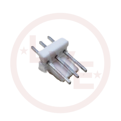 CONNECTOR HEADER 3 POS MALE VERTICAL THROUGH HOLE .100"P TIN NATURAL