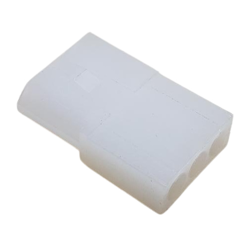 CONNECTOR 3 POS RECEPTACLE HSG COMMERCIAL .62" PIN &amp; SOCKET NATURAL W/DETENT LOCK
