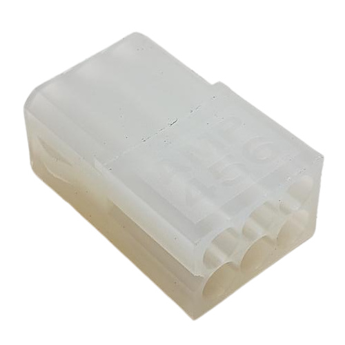 CONNECTOR 6 POS RECEPTACLE HSG COMMERCIAL .62" PIN &amp; SOCKET NATURAL W/DETENT LOCK