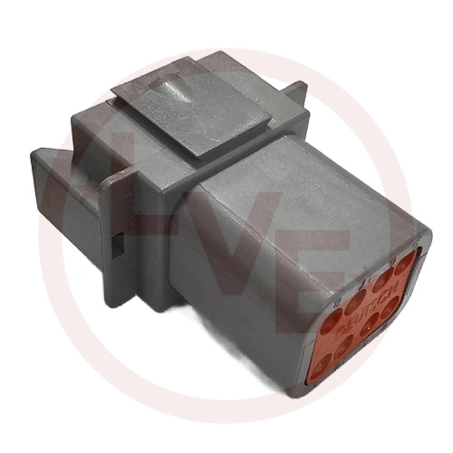 DEUTSCH DT04-08PA CONNECTOR 8 POS RECPTACLE HOUSING GRAY
