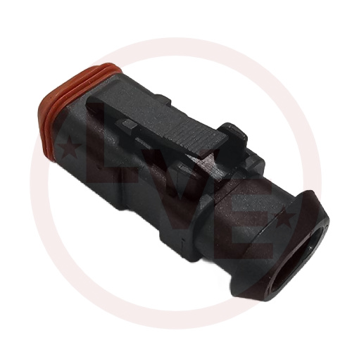 DEUTSCH DT06-2S-EP11 CONNECTOR 2 POS PLUG HOUSING GRAY