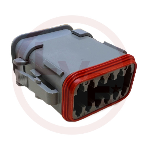 CONNECTOR 12 POS FEMALE PLUG HOUSING BLACK