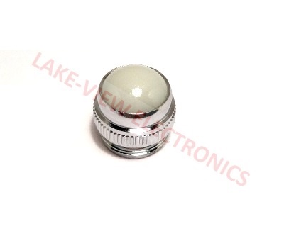 DIALIGHT 081-0135-300 INDICATOR LENS CAP WHITE ROUND W/CONVEX TOP 16.27MM DIA