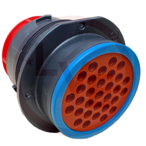CONNECTOR HOUSING 31 POS MALE PANEL MOUNT BLACK