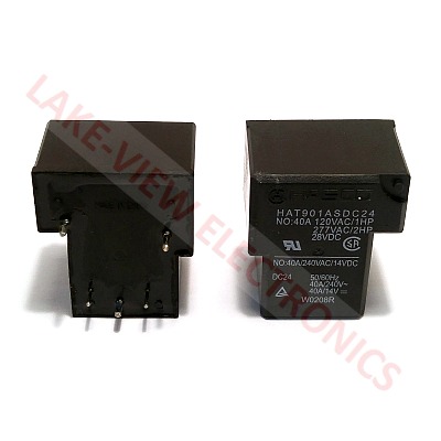RELAY 24VDC 40A SPST-NORMALLY OPEN SEALED PCB PINS POWER RELAY