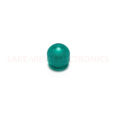 INDICATOR LENS TRNSP FLUTED DOME GREEN