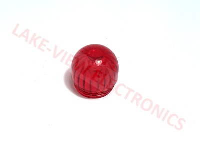 INDICATOR LENS CAP RED ROUND TRANSPARENT