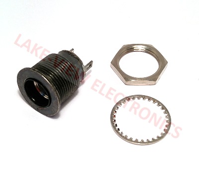 INDICATOR LAMP HOLDER 28V BLACK NICKEL SOLD TABS 0.531" MNT HOLE
