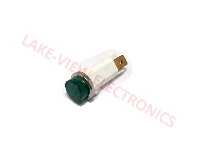 INDICATOR 28V GREEN INCAND 0.250" Q.C. TABS PNL LIGHT