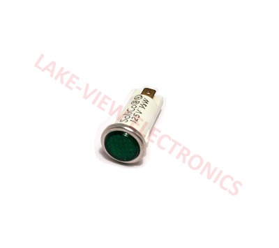 INDICATOR 125V GREEN NEON 0.187" Q.C. TABS PNL LIGHT