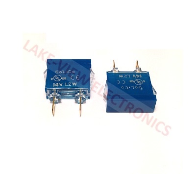 INDICATOR 14V BLUE INCAND 0.187" Q.C. TABS PNL LAMP