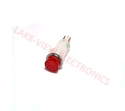 INDICATOR 125V RED NEON 0.250" Q.C. TABS PNL MNT