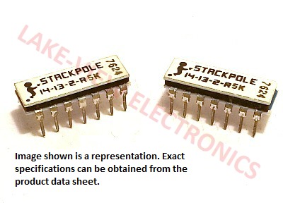RESISTOR NETWORK  5K OHM 14P13R 2% DIP
