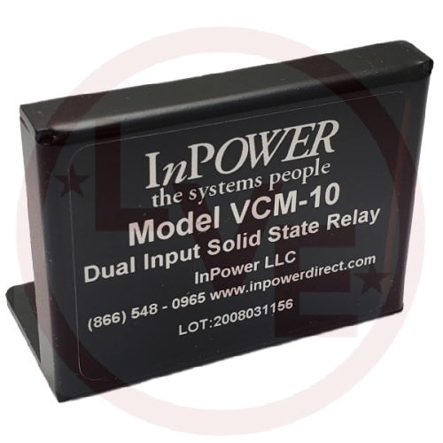 INPOWER VCM-10 RELAY DUAL INPUT SOLID STATE 12VDC 15A
