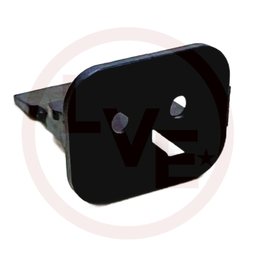 TE CONN W2SB CONNECTOR WEDGELOCK BLACK FOR DT 2 PIN KEY B