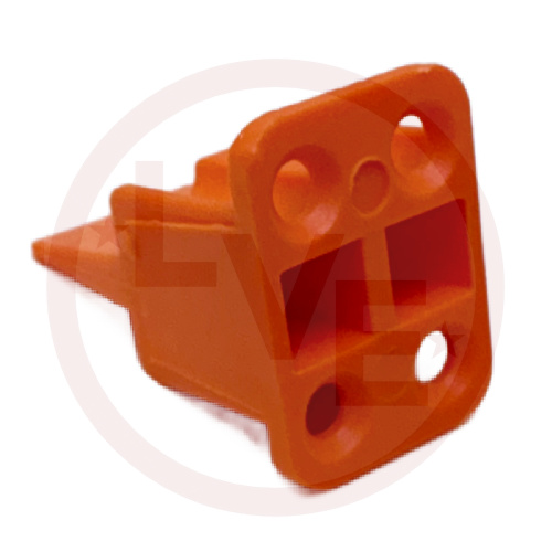 TE CONN WP-4S CONNECTOR WEDGELOCK ORANGE FOR DTP 4 PIN