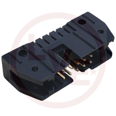 CONNECTOR HEADER 10 POS VERT CENTER POLARIZATION .100"P BLACK