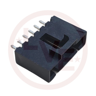 CONNECTOR HEADER 6 POS VERT .100"P 15AU BLACK