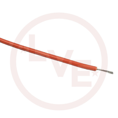 WIRE 18AWG UL1015 16/30 STRD TC ORANGE